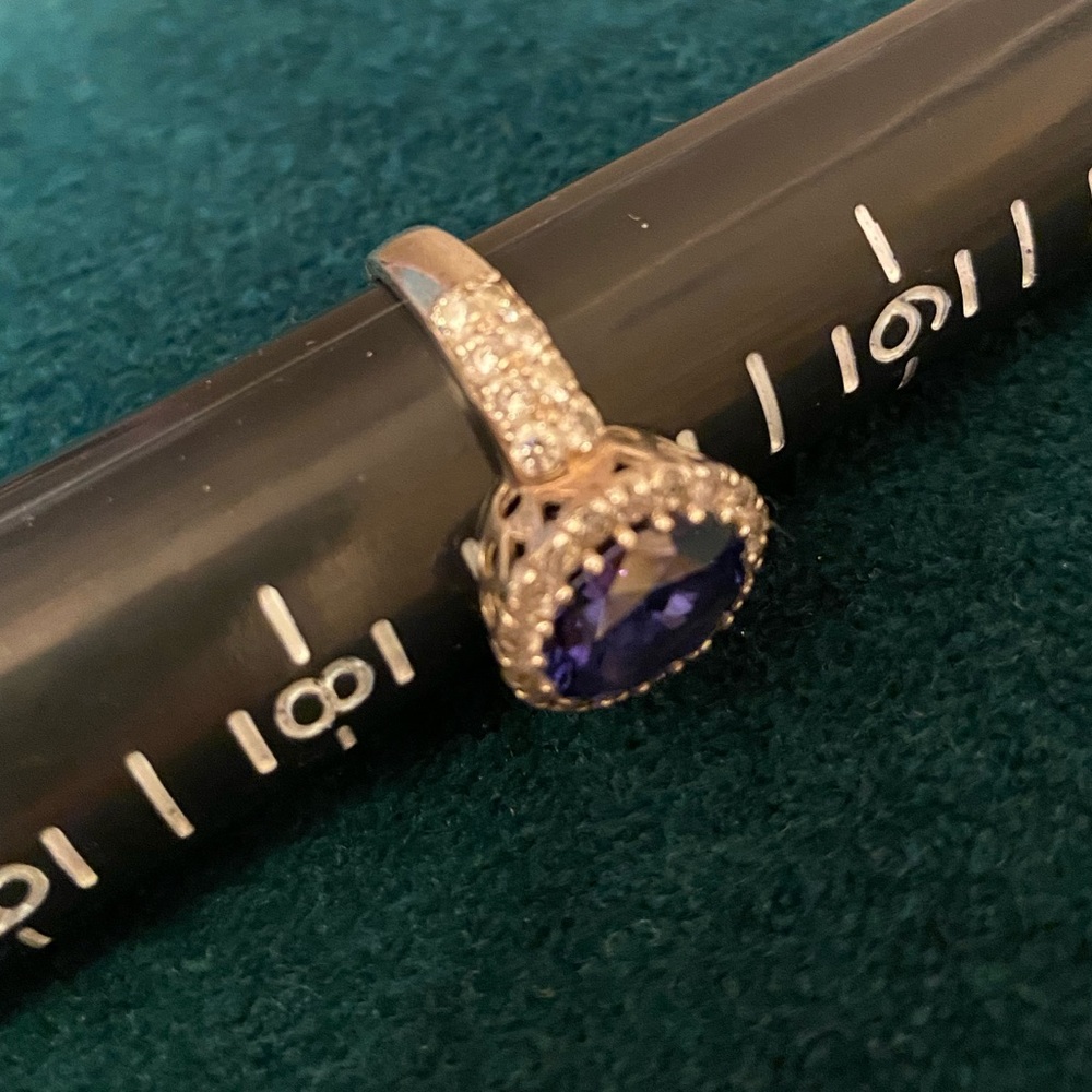 QVC Diamonique Sterling Silver Ring - Picture 10 of 16
